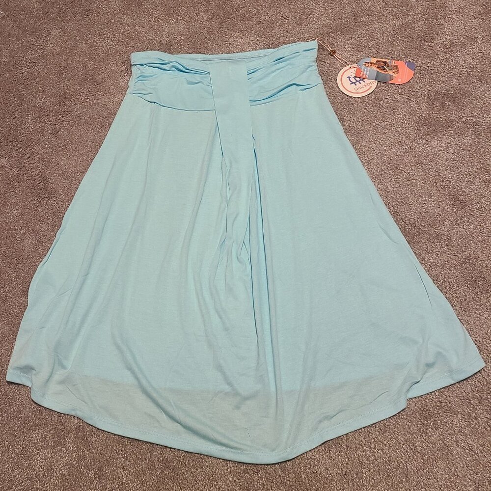 🥵 NWT- Turquois Dress Strapless Dress-Beach size small